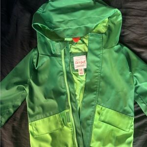 Cat & Jack Vibrant Green Raincoat for Kids